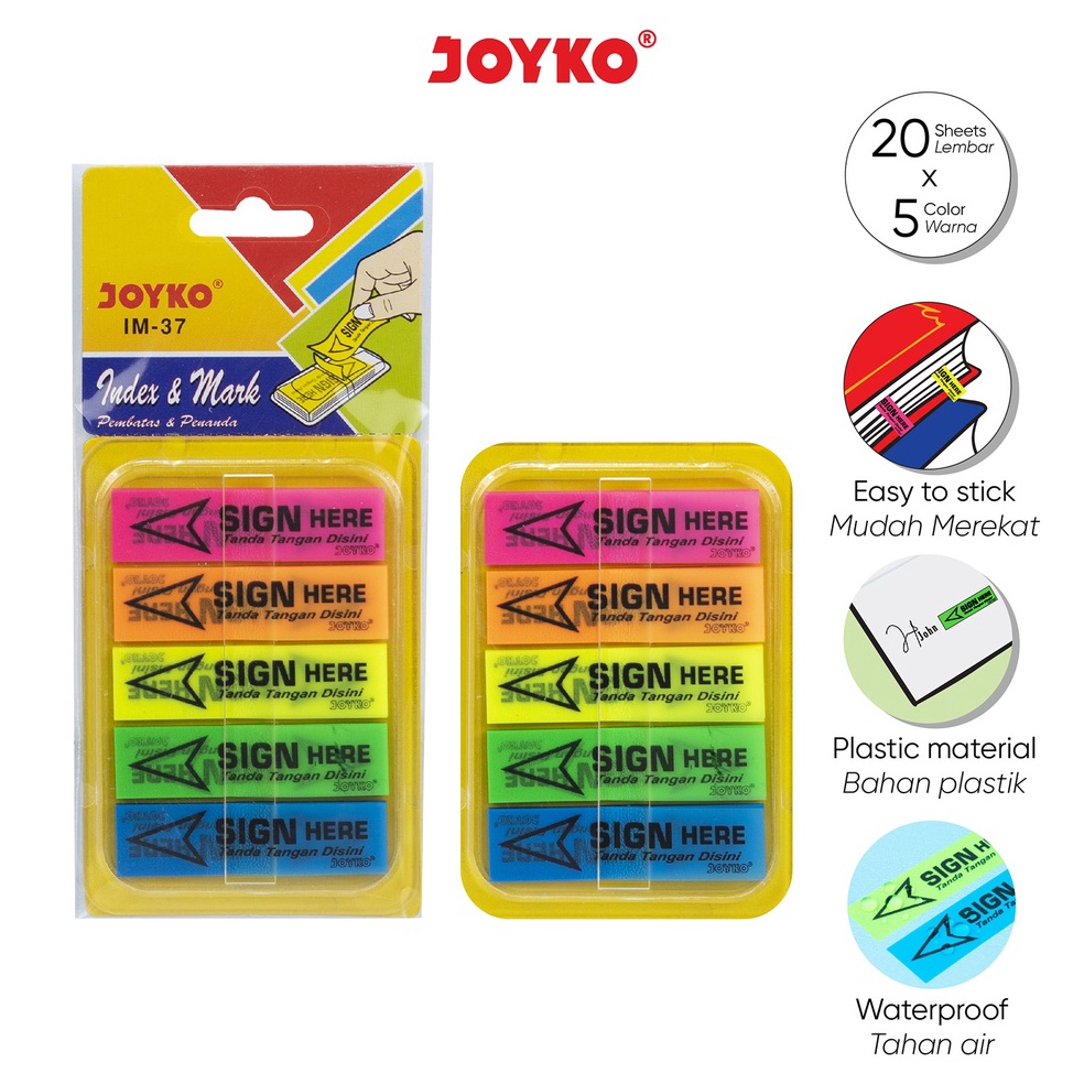 

79 Index & Mark Penanda Pembatas Joyko IM-37 Plastik 0zw0p