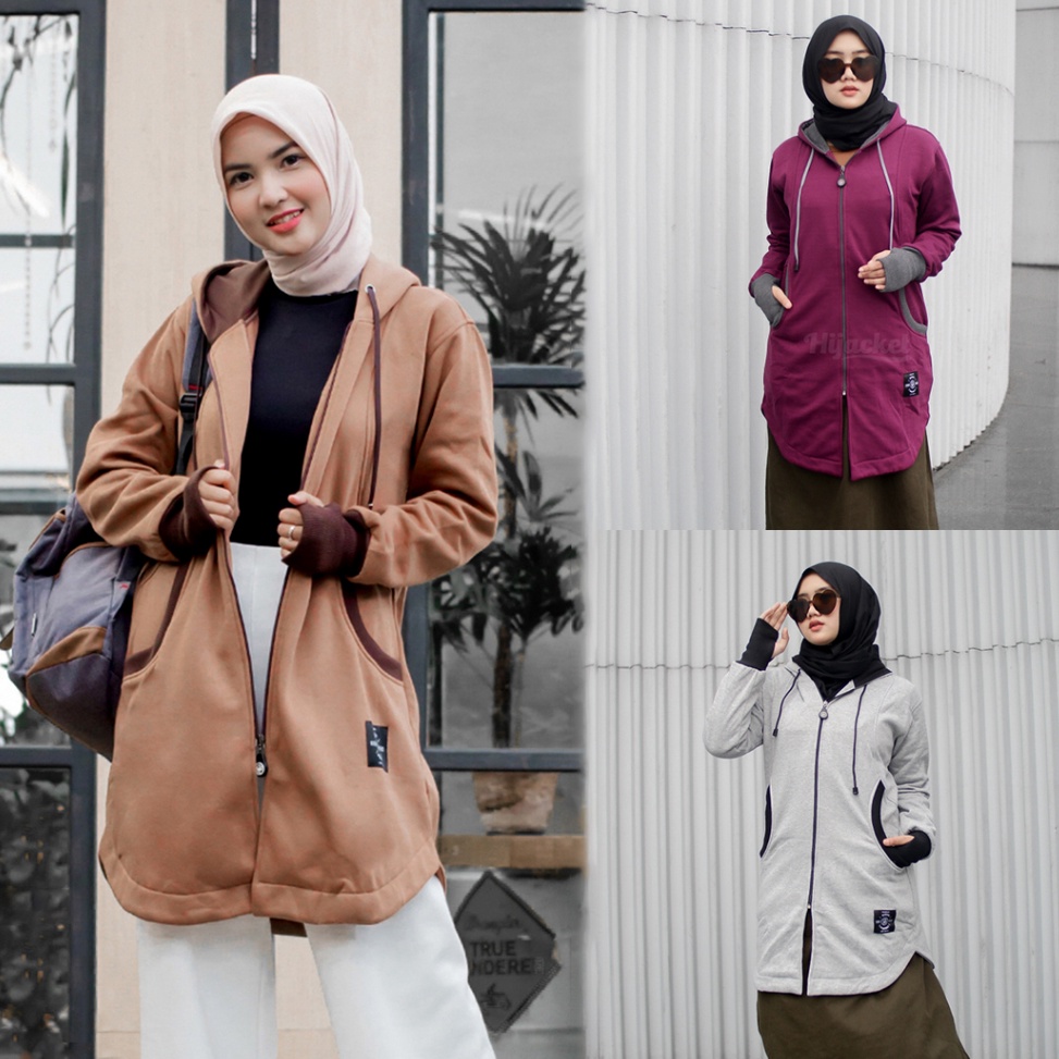 Dapatkan SekarangUu1U5 HIJACKET ELEKTRA | HIJAKET JAKET HIJAB PANJANG WANITA MUSLIMAH SYAR'I