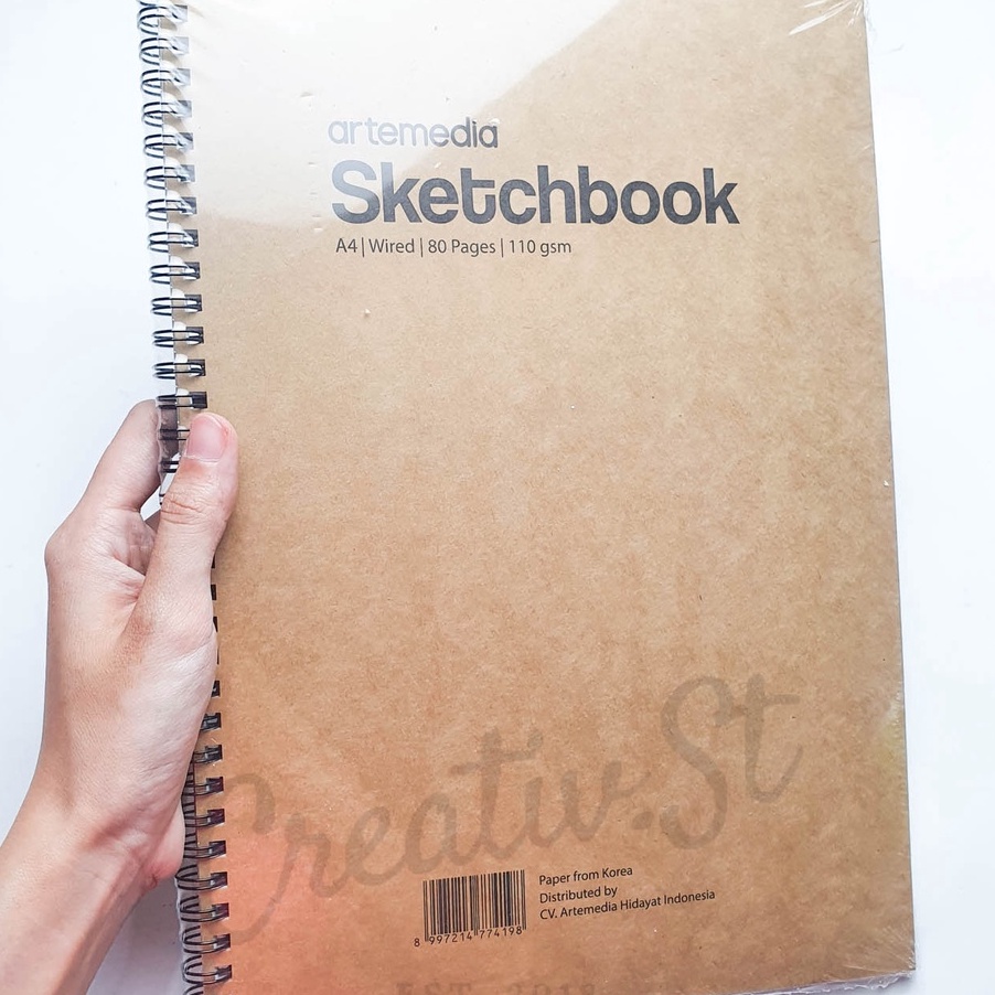 

(❤ V㊛ZC) Artemedia Sketchbook A4 80 Lembar 110 GSM Buku Sketsa Gambar Pensil Charcoal Arang- top.prooduk..