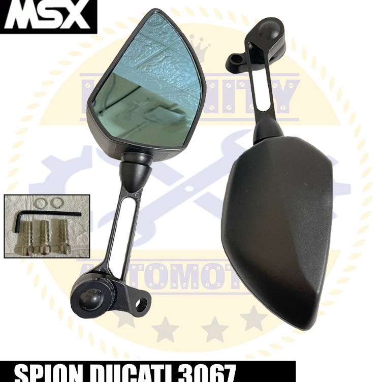 ★★★ SLC SPION TOMOK DUCATI KACA BIRU MSX RACING UNIVERSAL VARIO AEROX NMAX PCX DLL ✮ ☆ '