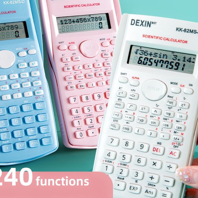 

[❤ H✔BV] Kalkulator Ilmiah 240, Kalkulator Fungsi, Kalkulator 4 Warna- berkualitas.!