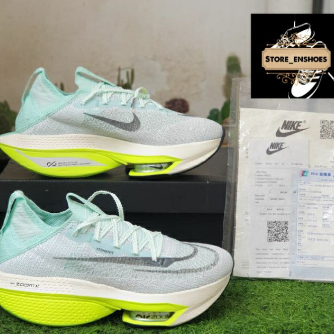 [NX☼Q.❦] SEPATU LARI PRIA NK ZOOMX ALPHAFLY NEXT% 2 EKIDEN MINT FOAM TOTAL ORANGE PREMIUM QUALITY to
