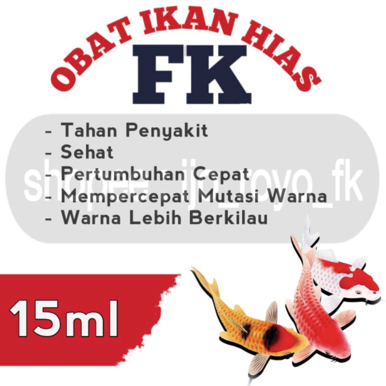 HARGA SPESIAL Obat Ikan Hias FK (15 ml)