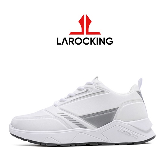 Harga Termurah.. Larocking - Raptor Putih Polos | Sepatu Sneakers Running Gym Shoes