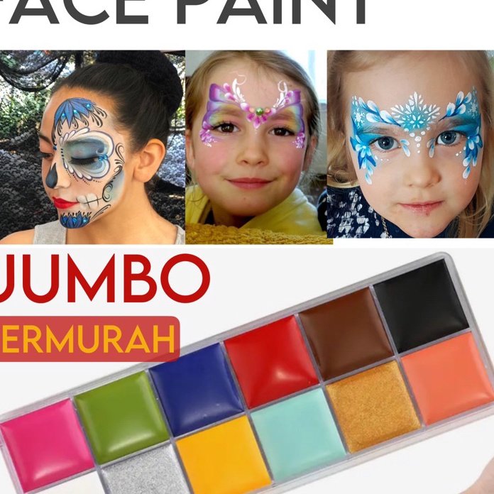 

(㊛ Z㊖14V) FACEPAINT/CAT WAJAH / FACE PAINT / LUKIS WAJAH/ berkualiitas.!!