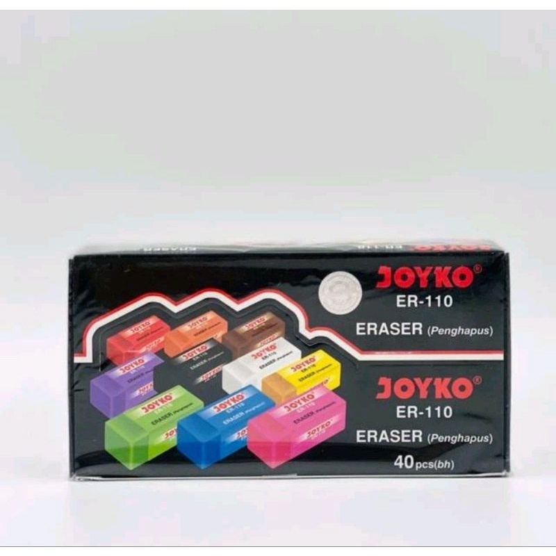

Penghapus Stip Eraser Joyko Kecil B40 Fancy Warna Warni ER-110 ER 110