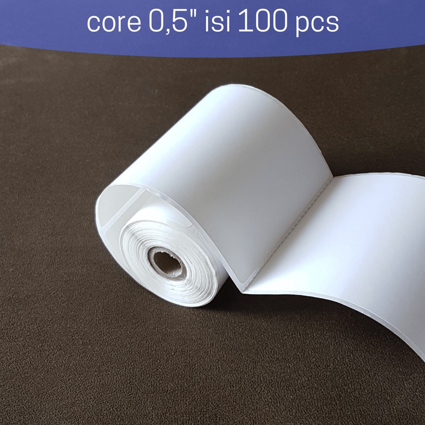 

(L-S㊚ごJ] Label Thermal 76x100 mm 76 x 100 core 0,5" 1/2 inch - 80x100 80mm 80 x 100/ amanah!