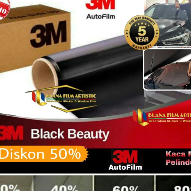 [H-K➛✪D] Kaca film 3M/kaca film mobil 3M/Black Beauty/kaca film hitam/Promo kaca film 3M type black 