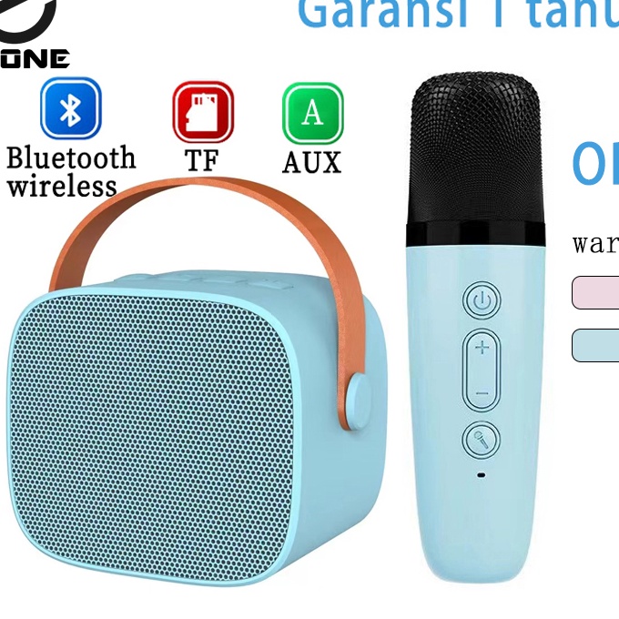 (P-S☼✯13) E ONE speaker karaoke bluetooth mini ori full bass portable wireless (Dapat terhubung ke H