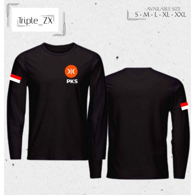KAOS LENGAN PANJANG PARTAI PKS LOGO SIMPEL