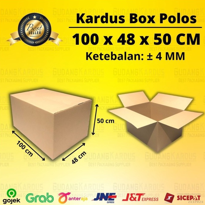 

TERG-68 Kardus Karton Box 100x48x50 CM Kotak Dus Packing Pindahan Jumbo Polos 52