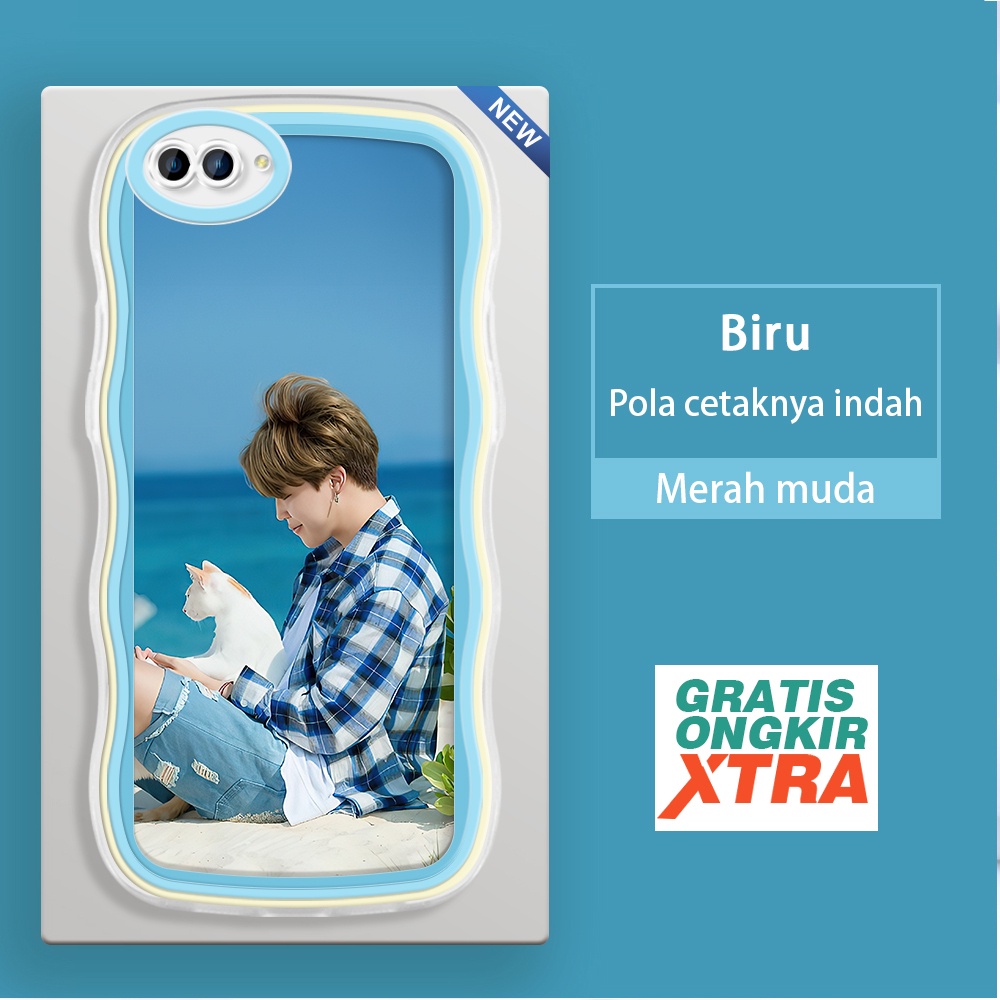 Mulia OPPO NEO 9 A3S A5 A7 A5S A9 2020 A12 A12S A12E  Casing Ponsel  Pola Park Ji Min BTS  warna-war