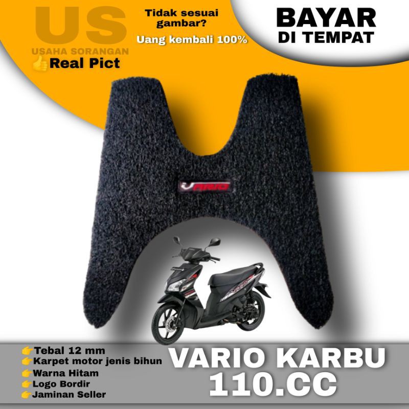 Karpet Motor vario karbu vario lama 110 vario vario karbu Awet Alas Kaki Premium Keset Motor Carpet 
