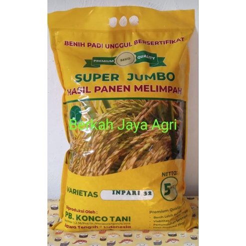 Bibit/benih padi inpari 32 , kemasan 5kg, super jumbo, exp 10-2024