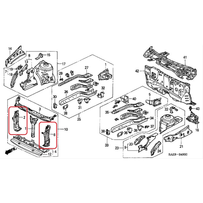 Panel Bullhead Jazz GD3 Jazz Old 2003-2007 ORIGINAL best deal