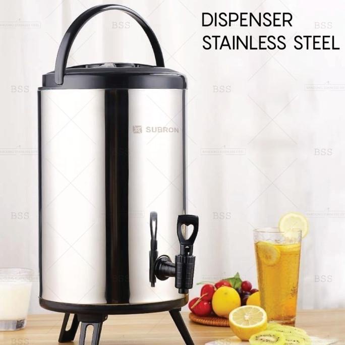Water Tank Jug Dispenser Juice Teh Kopi Stainless Steel