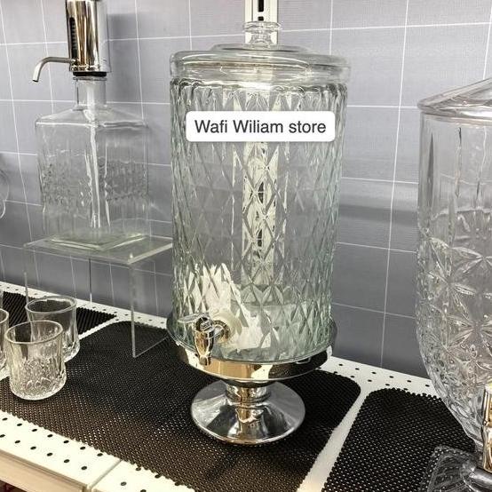 Delicia Dispenser Pineapple Kaca Jus Juice 8 Liter / Beverage Glass