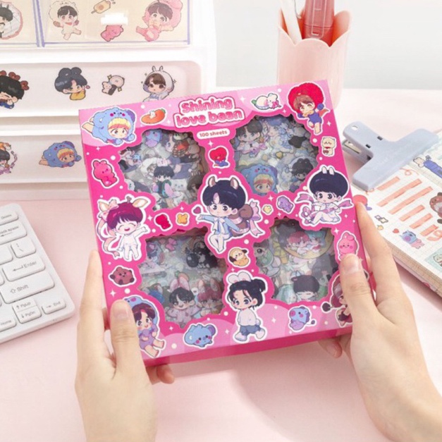 

Buruan Order Gan 100 Lembar Stiker BTS BT21 Tinytan Korea Jungkook Jimin SP8