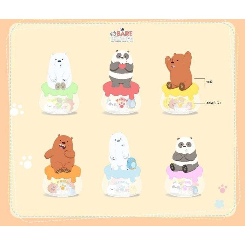 MINISO We Bare Bears Collection 4.0 Storage Jar Blink Box Figure Model