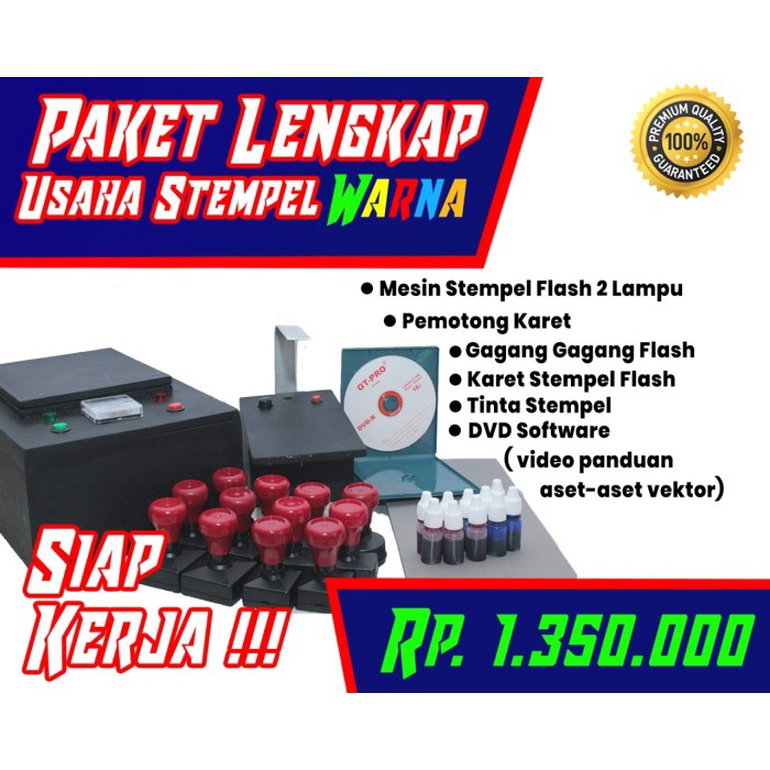 

Bestseller Paket Hemat Usaha Stempel, Mesin Stempel Flash U, Mesin Pemotong Karet