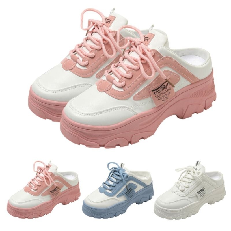 Sepatu Wanita Terbaru 2023 Korean Style  Asli Sneakers Olahraga Dewasa Viral Sneaker Cewek Putih Sli