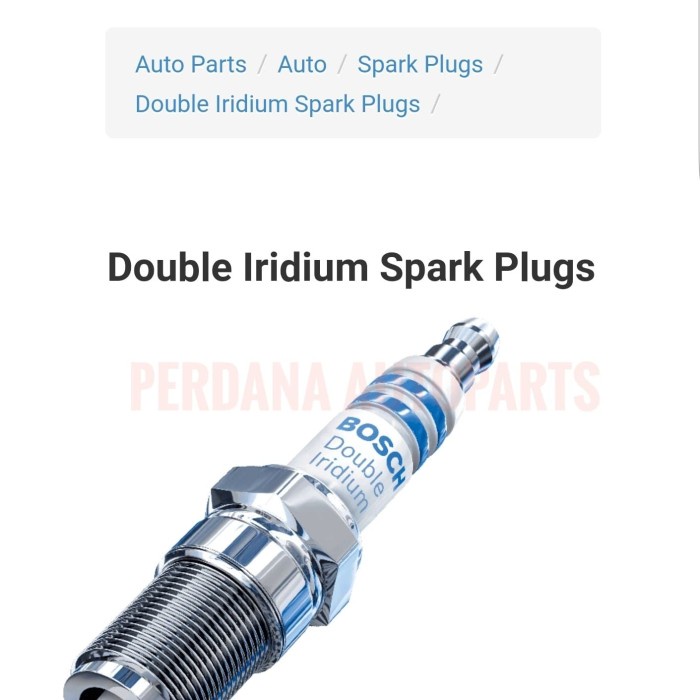 Busi Toyota Etios Valco Asli BOSCH Double Iridium star nice