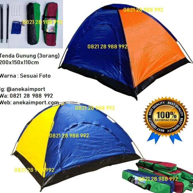 SALE Tenda Kemping Dome, Tenda Gunung, Tenda Lipat, Tenda anak eiger, Tent Termurah