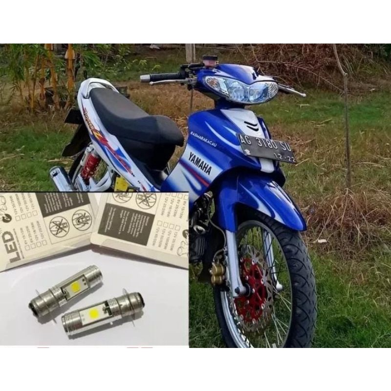 lampu depan bohlam depan bebek led nyala putih pnp jupiter z robot jupiter burhan