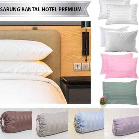 ➘✣✰ Sarung Bantal Hotel 50x70 Putih 100% Cotton 300 TC 220 TC Premium Berkualitas Baru