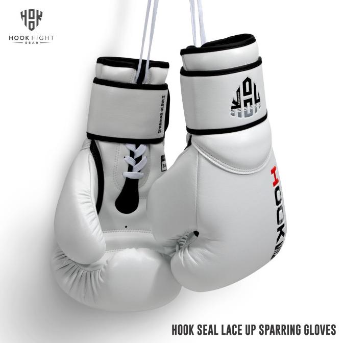 Sarung Tinju Tali Sparring Hook Boxing Gloves Lace Up Muay Thai Glove