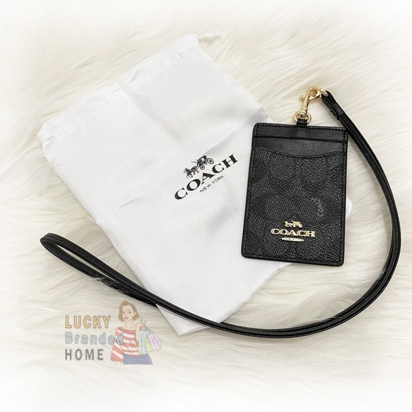 

Bestseller (100% Original) Ch Id Lanyard Colorblock Signature Canvas Black