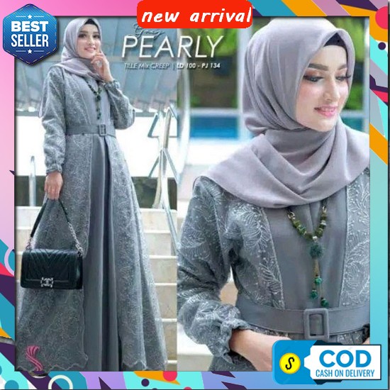 Gamis Muslimah Dewasa Pesta Remaja Murah Kondangan Syari Gmis Wanita Terbaik 2023 Elegan Gamis Dres 