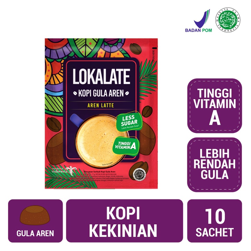 

Lokalate Kopi Aren 10 sachet