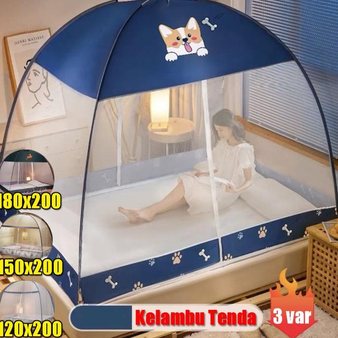 Kelambu Tenda Jumbo Anti nyamuk jaring anti nyamuk Tempat Tidur Dewasa