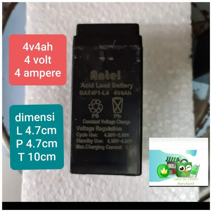4v4ah aki accu batu baterai carger timbangan Buah  4v4ah 4v4.0ah 4v