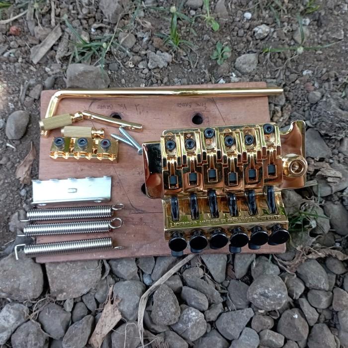 Original Tremolo Gitar Floyd Rose Gold Licendsed Double Locking