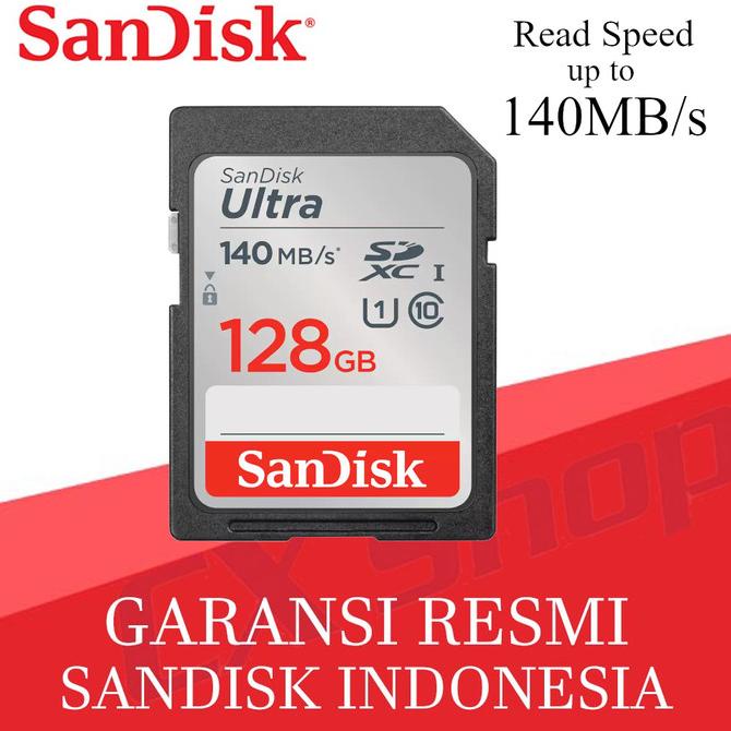 SanDisk Ultra SDXC Card class 10 128GB - GARANSI RESMI