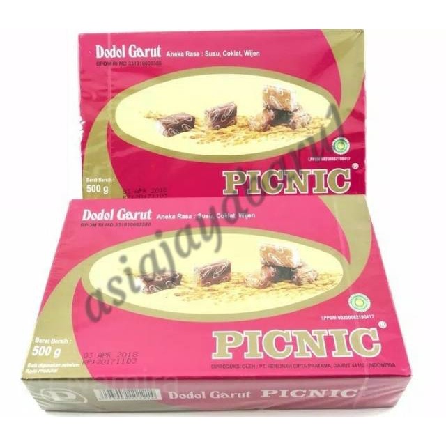 

Dodol Garut Merk "Picnic" Berat 500 Gram