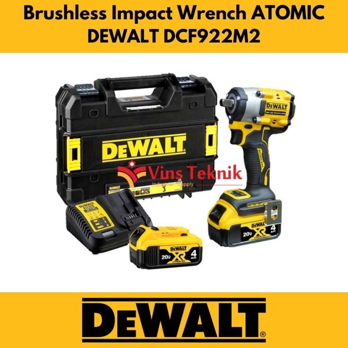 ATOMIC DCF922 mesin pembuka impact wrench Brushless DEWALT DCF922M2
