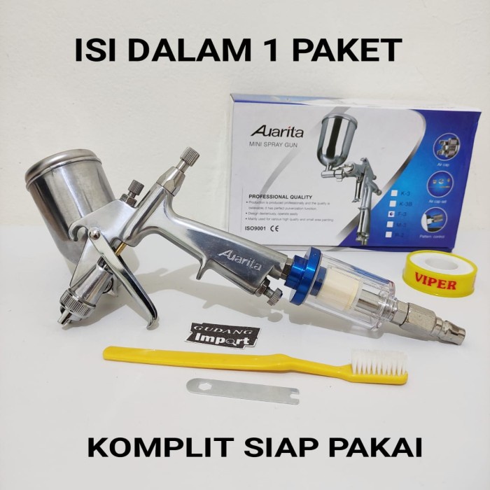 SPRAY GUN SPRAYGUN AUARITA F3 ORIGINAL 1000% terlaris
