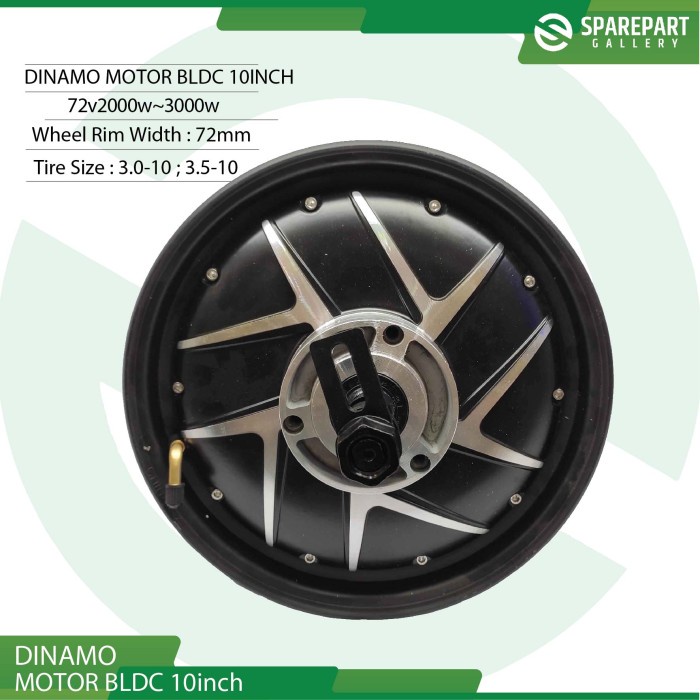 Dinamo bldc 10inch 72v 2000w-3000w electric scooter hub motor ring10"