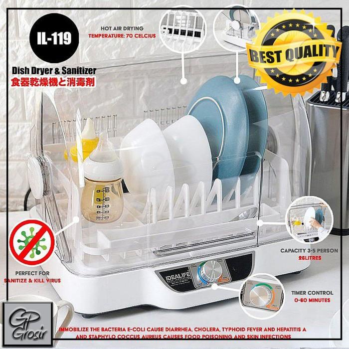 Idealife - Pengering Piring Steril Rak Piring - Il-119