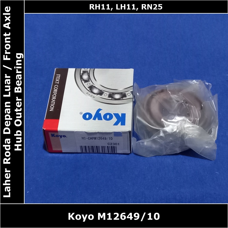 Laher Bearing Roda Depan Luar Toyota Hiace Diesel LH11 1980-1985 Koyo 12649 Ori Asli Original M12649