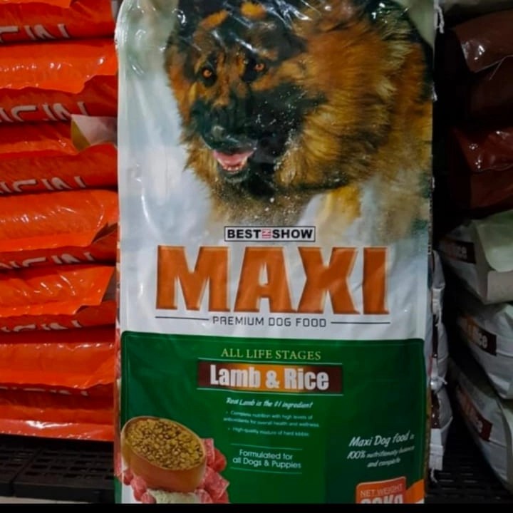maxi lamb dog food 20kg ekspedisi