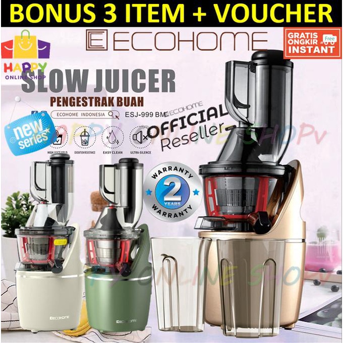 Ecohome Slow Juicer Big Mouth ESJ-999 BM Ecohome ESJ - 999 BM Original