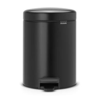 Tempat Sampah Stainless Newicon Hitam Brabantia 5 Ltr