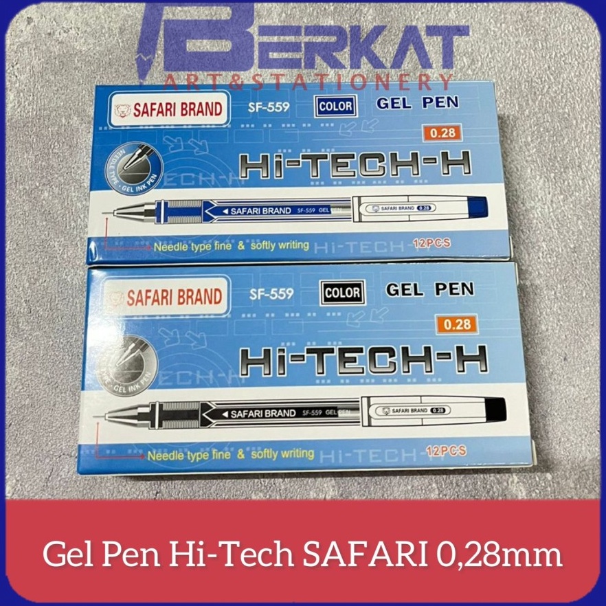 

Ready Stok.. [1 PACK] SAFARI Ballpoint Pen Gel Hi-Tech 0.28mm 95