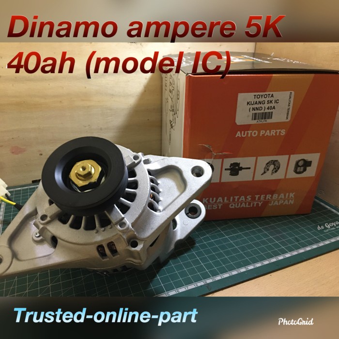 Dinamo ampere Kijang 5k Charge ( IC ) 40ah best buy