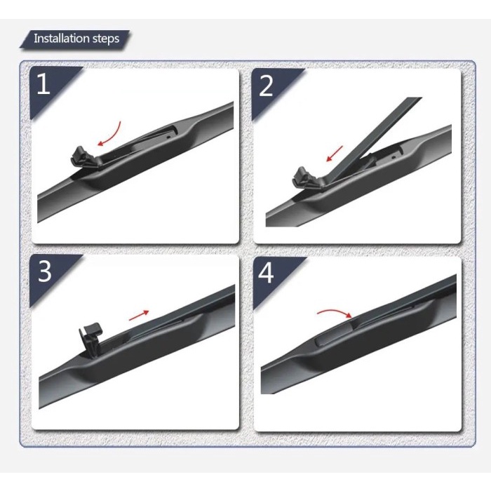 1 Set Wiper Hybrid Mobil Toyota All New Rush 2017 - 2022 best buy