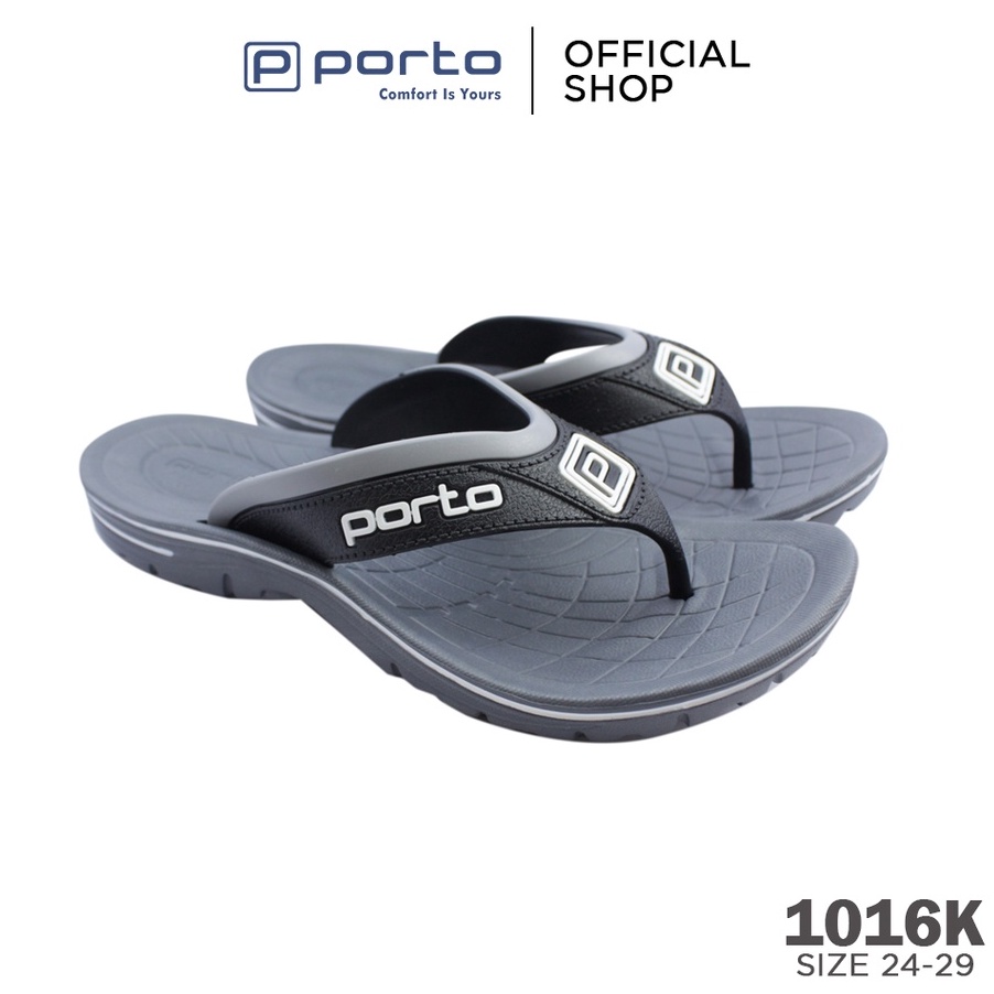 Diskon Porto 1016K - Sandal Jepit Anak Laki Laki Karet Nyaman Kuat Terbaru Original